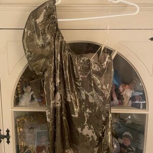 Nordstrom Metallic Patterned Fabric